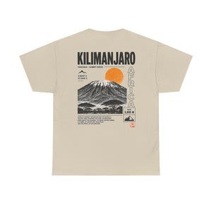 Kilimanjaro Graphic Tee — Vintage Mountain Sunset Travel T‑Shirt