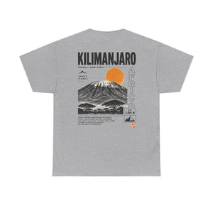 Kilimanjaro Graphic Tee — Vintage Mountain Sunset Travel T‑Shirt
