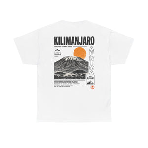 Kilimanjaro Graphic Tee — Vintage Mountain Sunset Travel T‑Shirt
